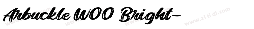 Arbuckle W00 Bright字体转换
